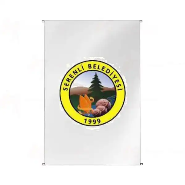 Serenli Belediyesi Bina Cephesi Bayraklar