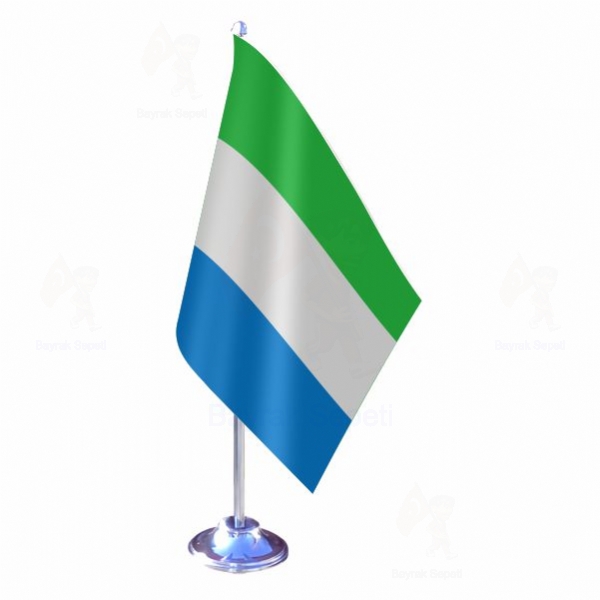 Sierra Leone Tekli Masa Bayraklar