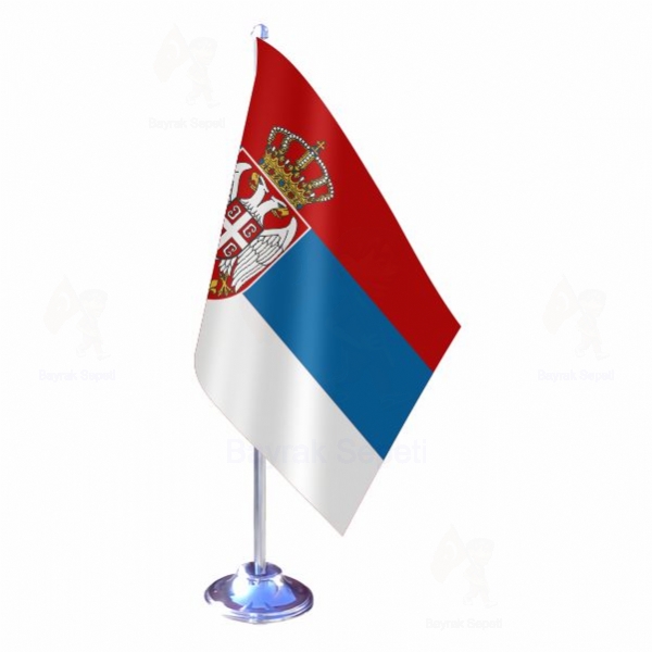 Srbistan Tekli Masa Bayraklar Sat Yeri