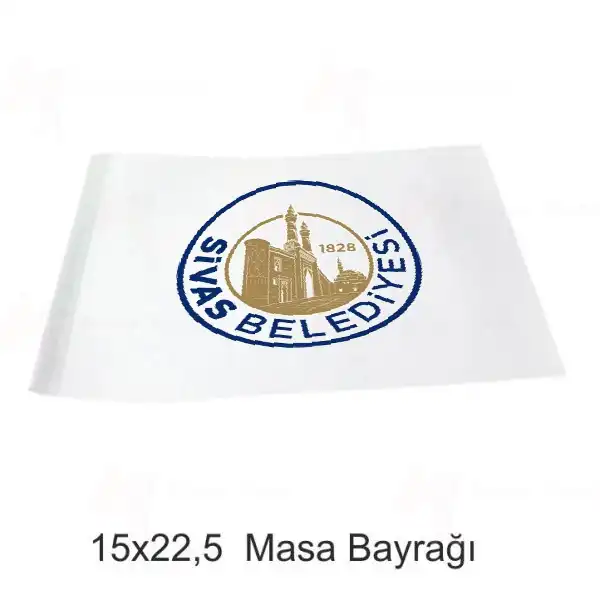 Sivas Belediyesi Masa Bayraklar