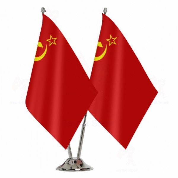 Sovyetler Birlii 2 li Masa Bayra