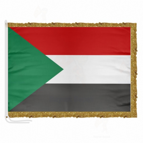 Sudan Saten Kumaş Makam Bayrağı