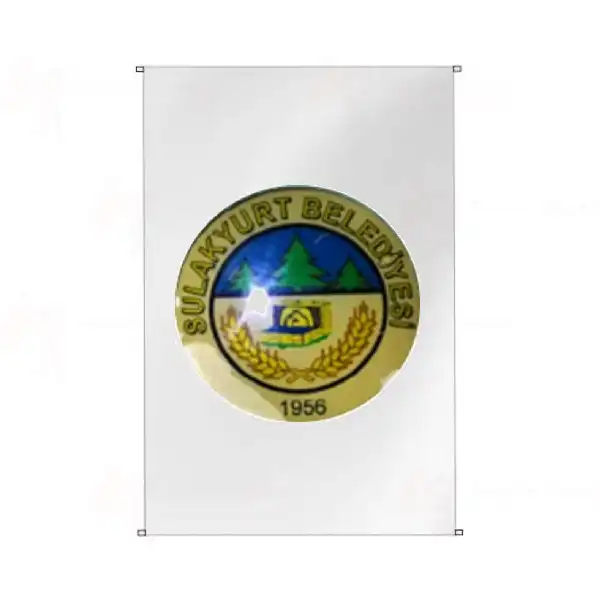 Sulakyurt Belediyesi Bina Cephesi Bayraklar