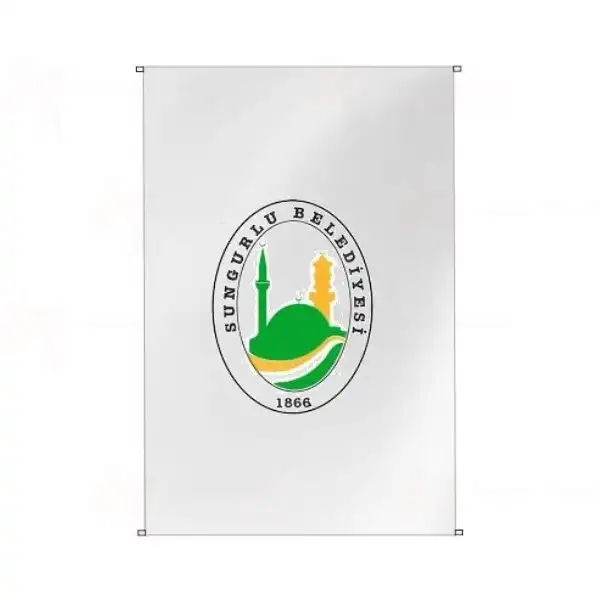 Sungurlu Belediyesi Bina Cephesi Bayraklar