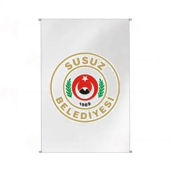 Susuz Belediyesi Bina Cephesi Bayraklar