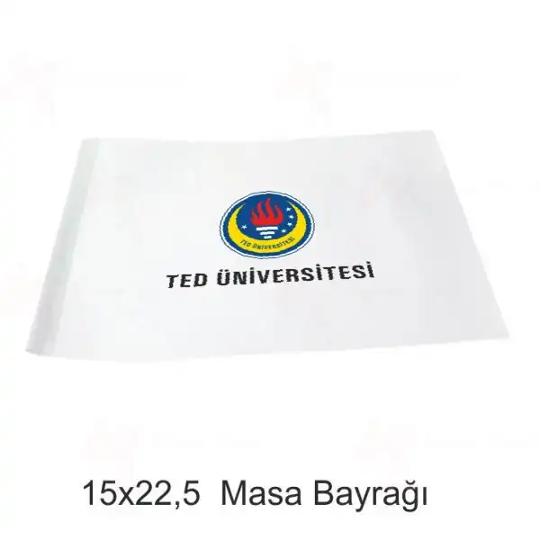 TED niversitesi Masa Bayraklar Grselleri