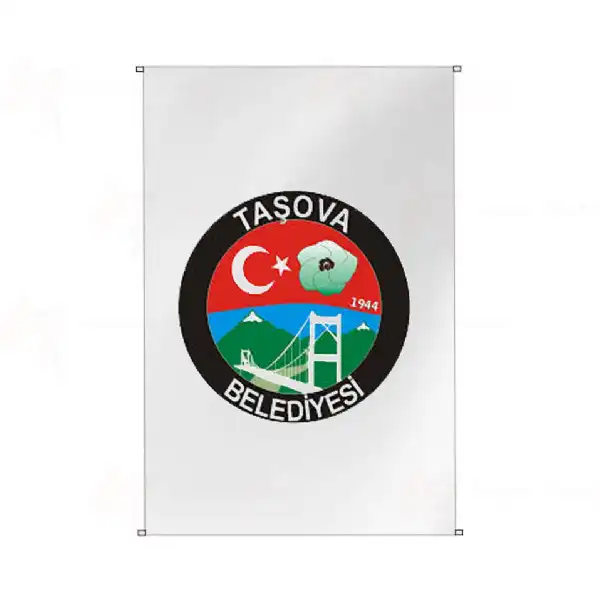 Taova Belediyesi Bina Cephesi Bayraklar