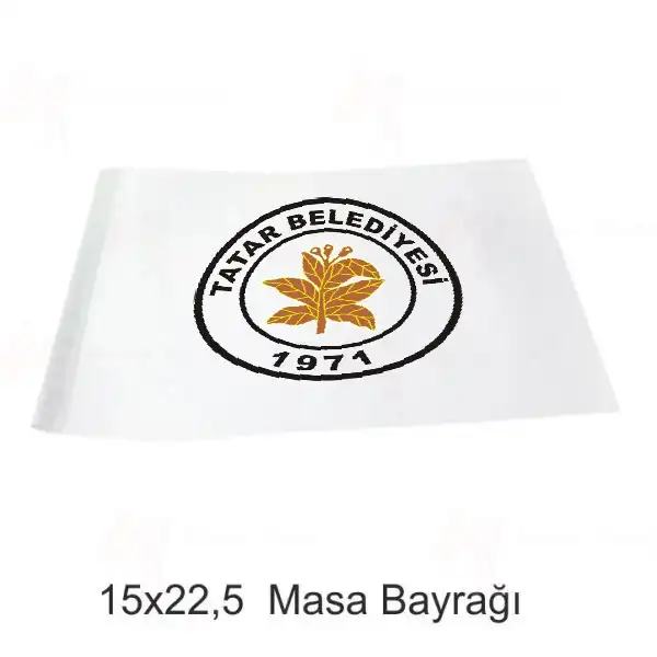 Tatar Belediyesi Masa Bayraklar