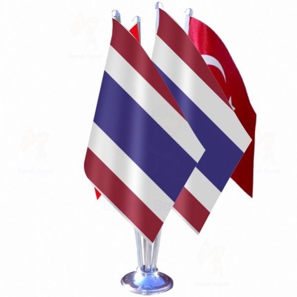 Tayland 4 L Masa Bayraklar Resmi