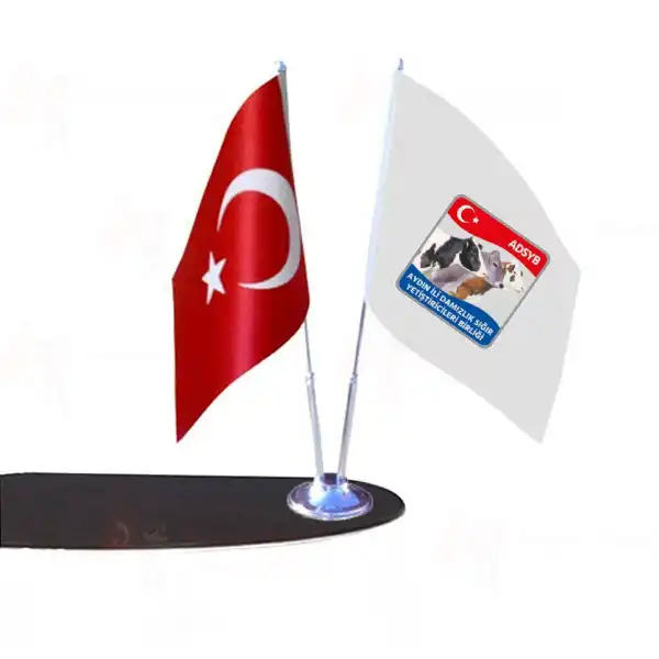 Tdsymb Trkiye Damzlk Sr Yetitiricileri Merkez Birlii 2 Li Masa Bayraklar