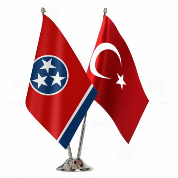 Tennessee 2 Li Masa Bayraklar