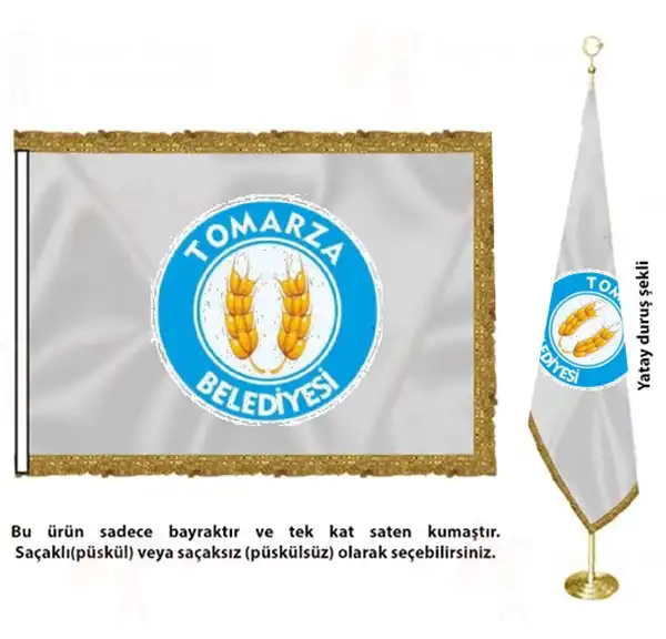 Tomarza Belediyesi Saten Kumaş Makam Bayrağı