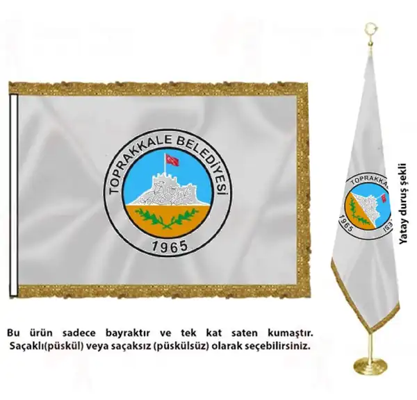 Toprakkale Belediyesi Saten Kuma Makam Bayra imalat