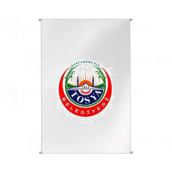 Tosya Belediyesi Bina Cephesi Bayraklar