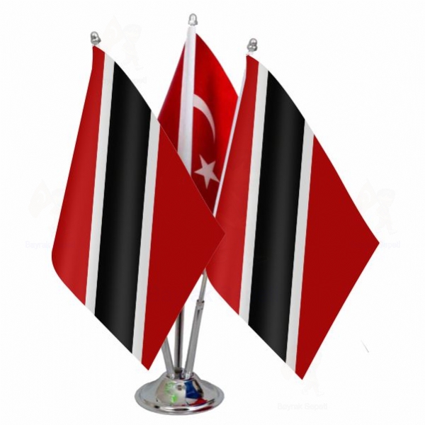 Trinidad ve Tobago 3 L Masa Bayraklar