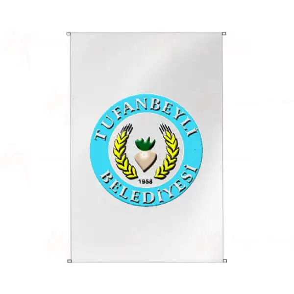 Tufanbeyli Belediyesi Bina Cephesi Bayraklar