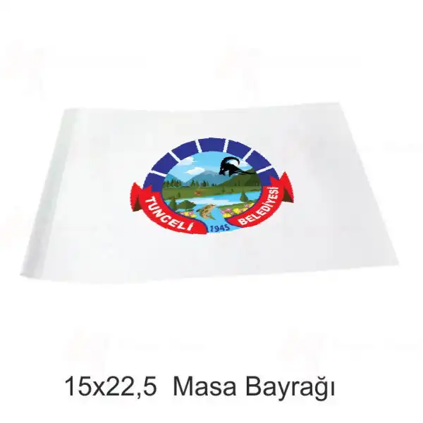 Tunceli Belediyesi Masa Bayraklar