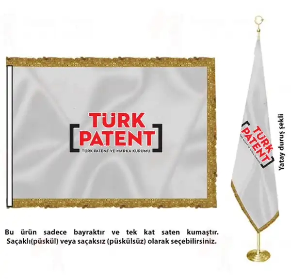Trk Patent ve Marka Kurumu Saten Kuma Makam Bayra Resmi