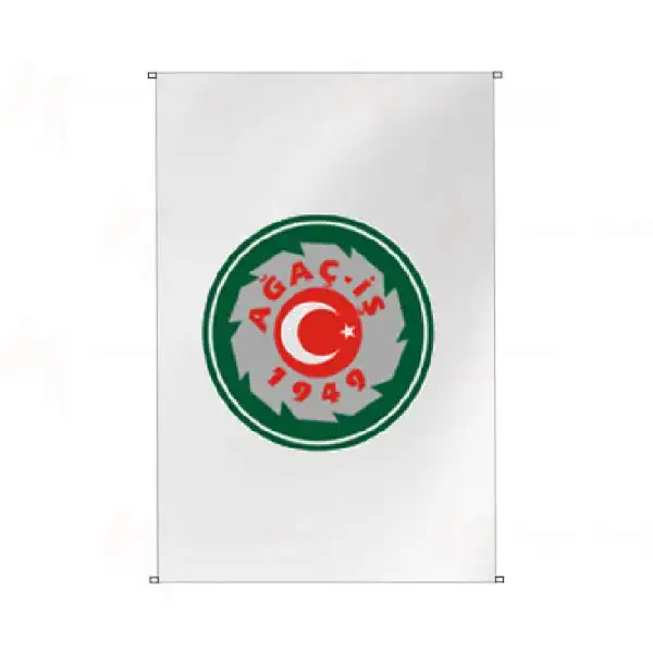 Trkiye Aa ve Kat Sanayii ileri Sendikas Bina Cephesi Bayraklar