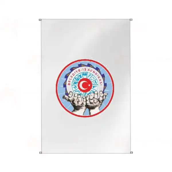 Trkiye Belediyeler ve Genel Hizmetler ileri Sendikas Bina Cephesi Bayraklar