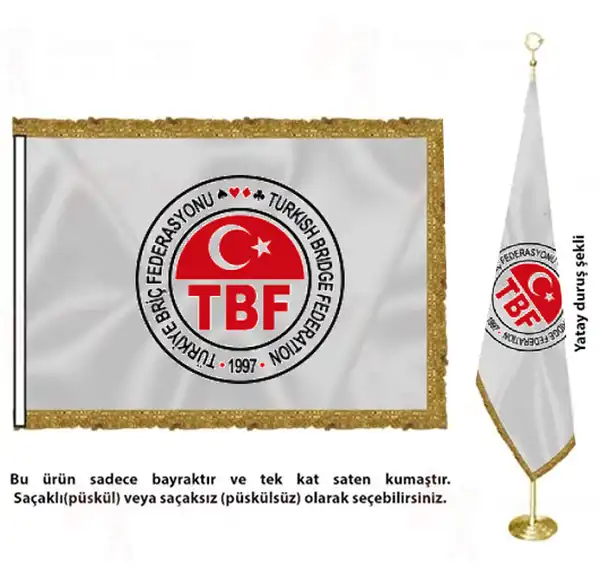 Trkiye Bri Federasyonu Saten Kuma Makam Bayra imalat