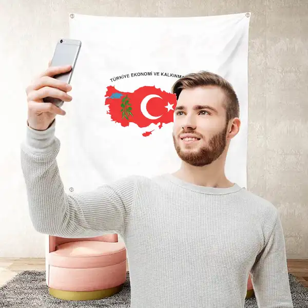 Trkiye Ekonomi ve Kalknma Partisi Dikey Gnder Bayraklar