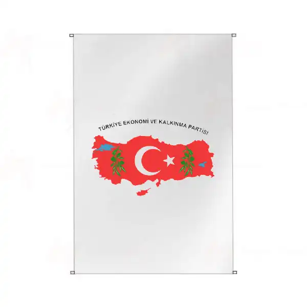 Trkiye Ekonomi ve Kalknma Partisi Bina Cephesi Bayraklar