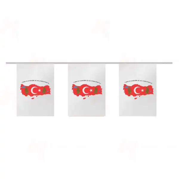 Trkiye Ekonomi ve Kalknma Partisi pe Dizili Ssleme Bayraklar