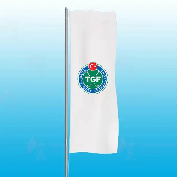 Trkiye Golf Federasyonu Dikey Gnder Bayrak Resmi