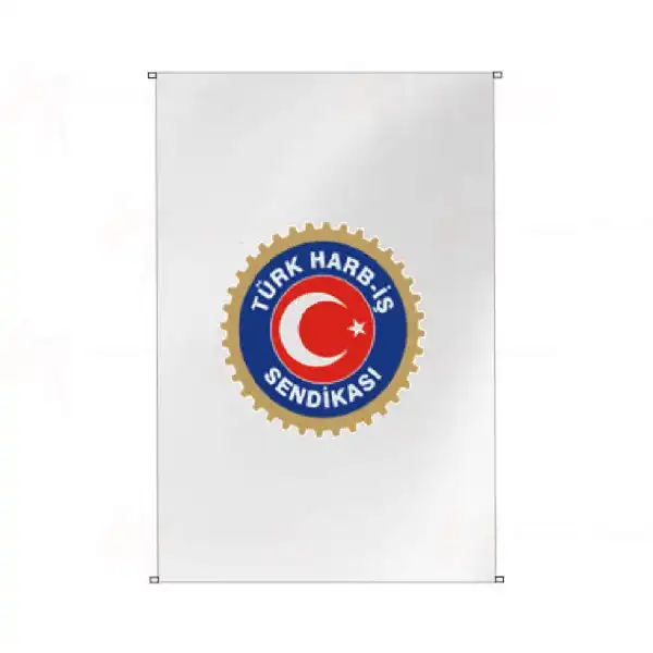 Trkiye Harb Sanayi ve Yardmc  Kollar ileri Sendikas Bina Cephesi Bayraklar