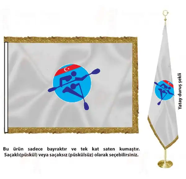 Trkiye Kano Federasyonu Saten Kuma Makam Bayra