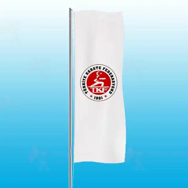 Trkiye Karate Federasyonu Dikey Gnder Bayrak Tasarmlar