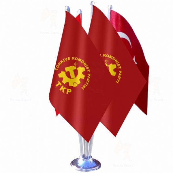 Trkiye Komnist Partisi 4 L Masa Bayraklar