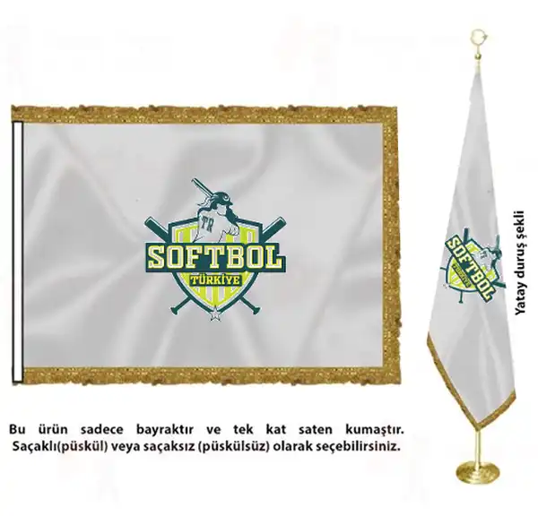 Trkiye Softbol Federasyonu Saten Kuma Makam Bayra