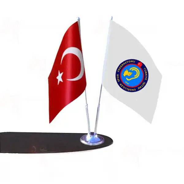 Trkiye itme Engelliler Spor Federasyonu 2 Li Masa Bayraklar