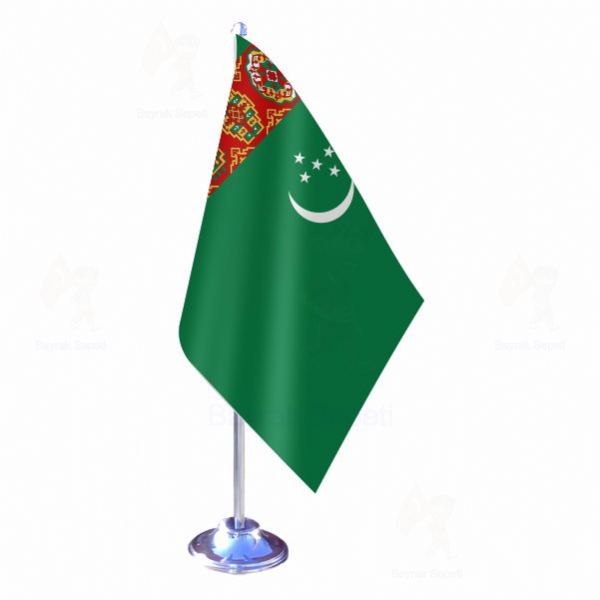 Trkmenistan Tekli Masa Bayraklar Ne Demektir