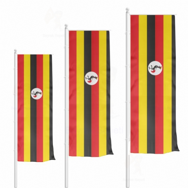 Uganda Dikey Gnder Bayrak Tasarm