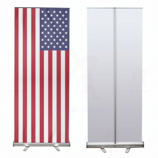 United States of America Roll Up ve Banner