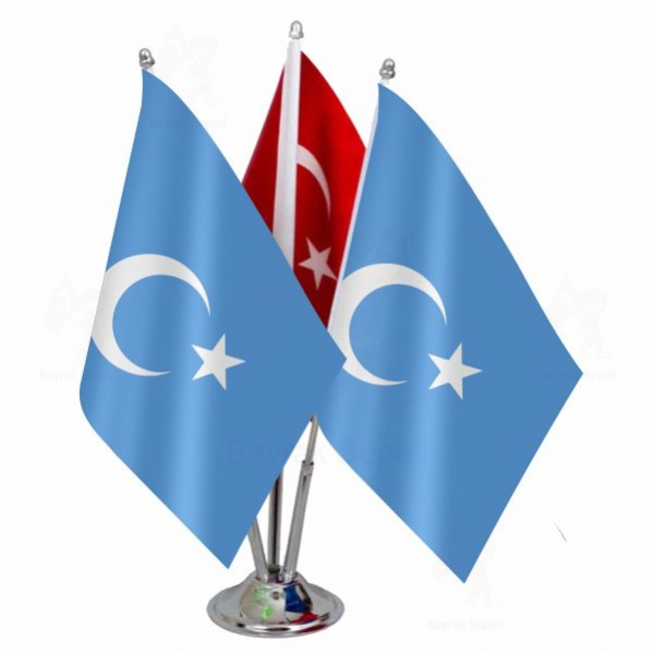 Uygur Trkleri 3 L Masa Bayraklar Yapan Firmalar