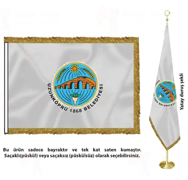 Uzunkpr Belediyesi Saten Kuma Makam Bayra