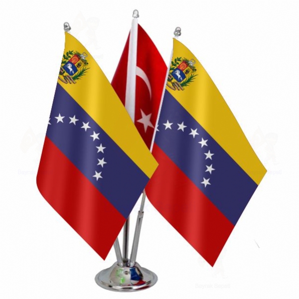 Venezuela 3 L Masa Bayraklar