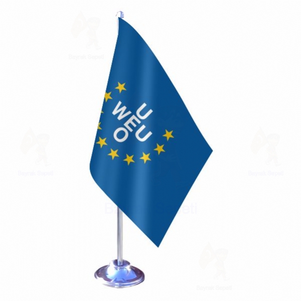 Western European Union Tekli Masa Bayraklar