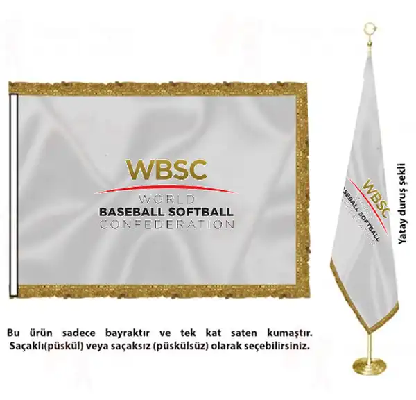 World Baseball Softball Confederation Saten Kuma Makam Bayra Resmi