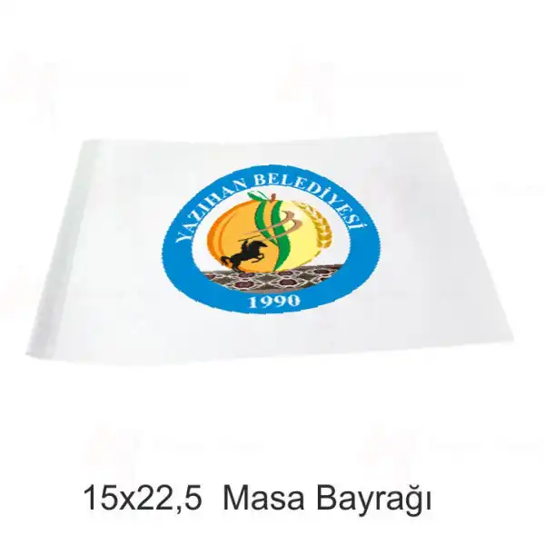 Yazhan Belediyesi Masa Bayraklar