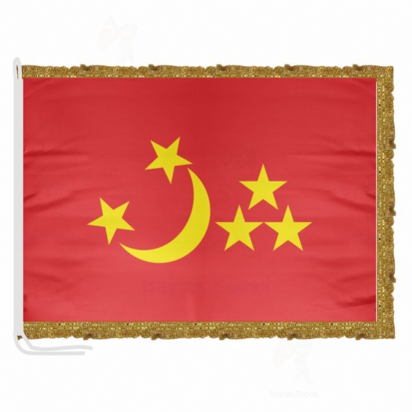 Yedişehir Uygur Hanlığı Saten Kumaş Makam Bayrağı
