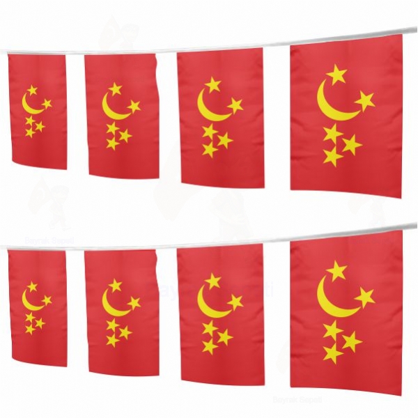 Yedişehir Uygur Hanlığı İpe Dizili Süsleme Bayrakları