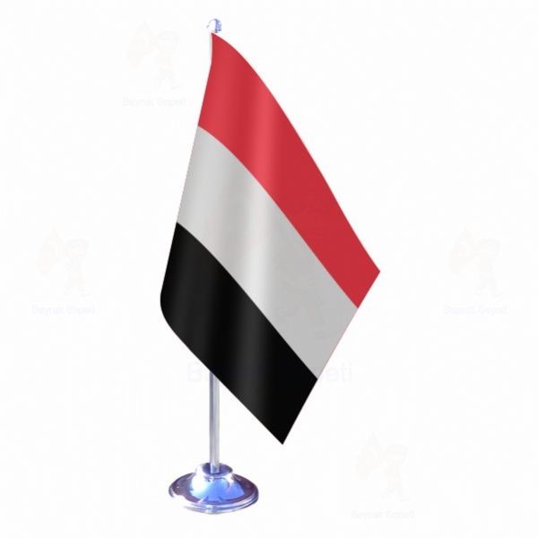 Yemen Tekli Masa Bayrakları