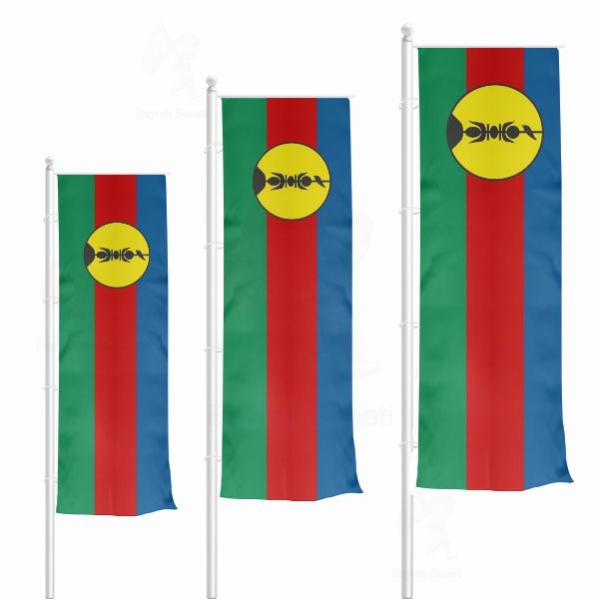 Yeni Kaledonya Dikey Gönder Bayrakları