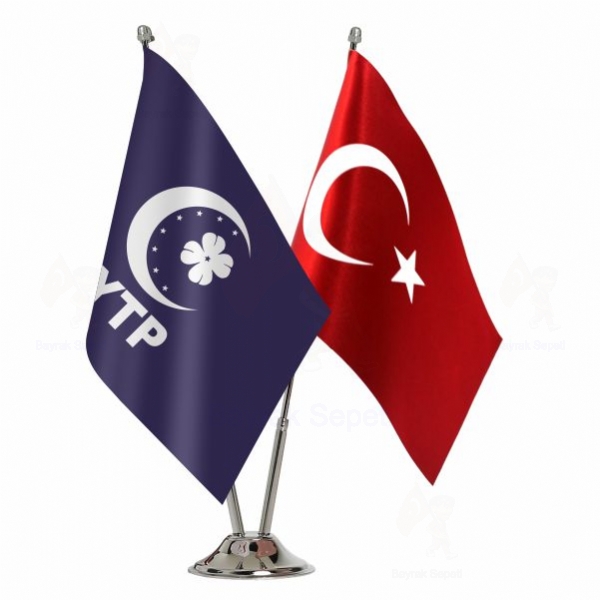 Yeni Trkiye Partisi 2 Li Masa Bayraklar Yapan Firmalar