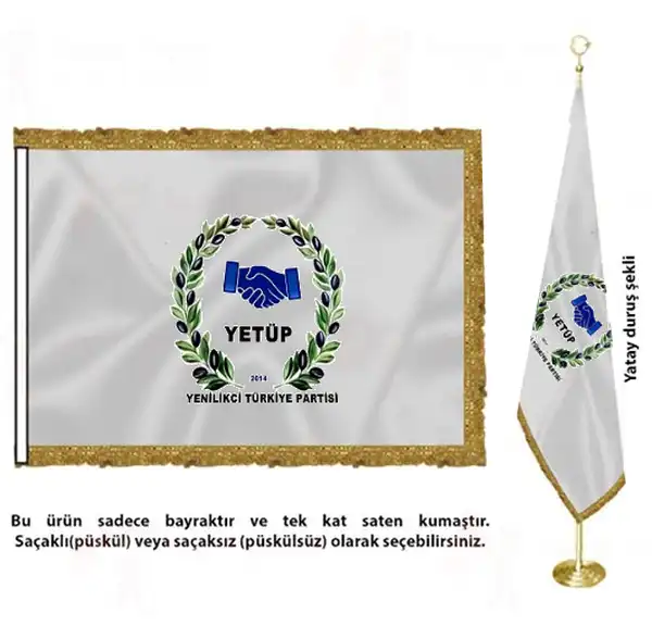 Yeniliki Trkiye Partisi pe Dizili Ssleme Bayraklar